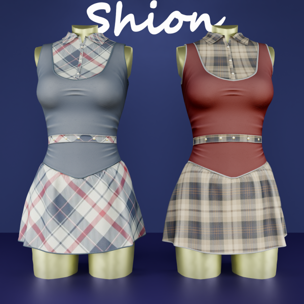 Alpha Shion Derya dress by shion_sims - The Sims 4 Custom Content