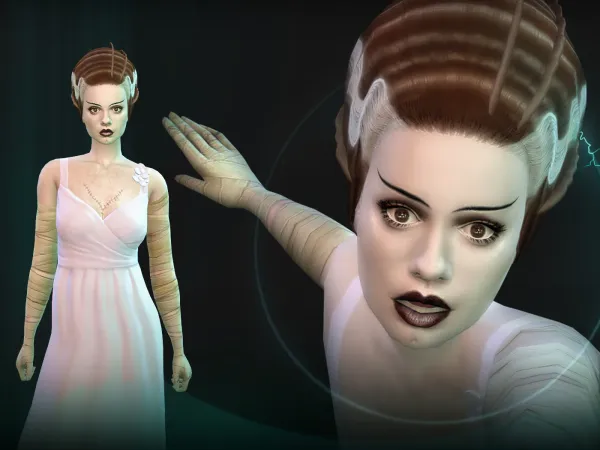 Mix SIM Frankenstein's Monster Brride - The Sims 4 Custom Content