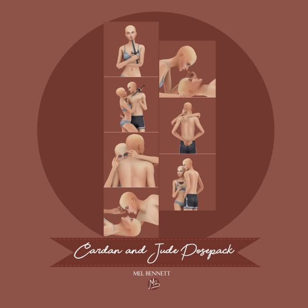Mix Cardan and Jude Posepack by melbennett - The Sims 4 Custom Content
