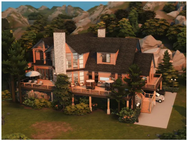 Maxis Match MM The Gibbi Villa by Merin_Martini - The Sims 4 Custom Content