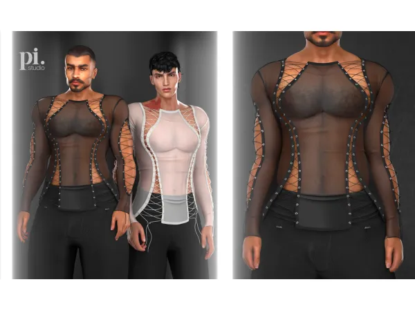 Alpha Gregor's Top Pants Salt Murphy - The Sims 4 Custom Content