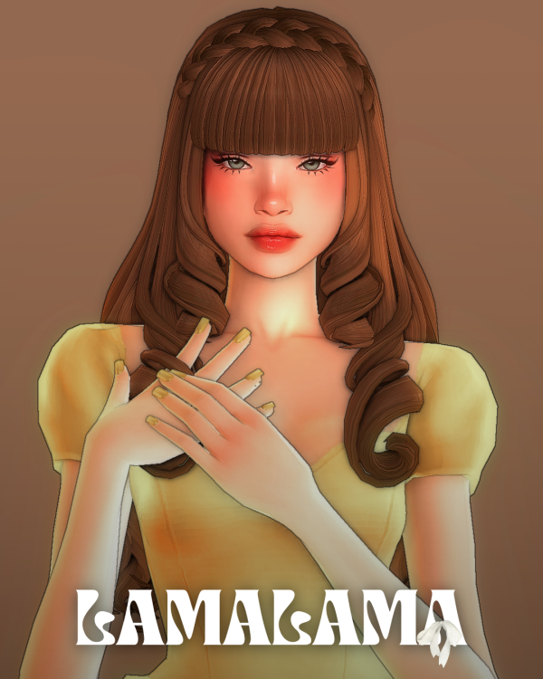 Maxis Match Hair Janel by simsfinds - The Sims 4 Custom Content