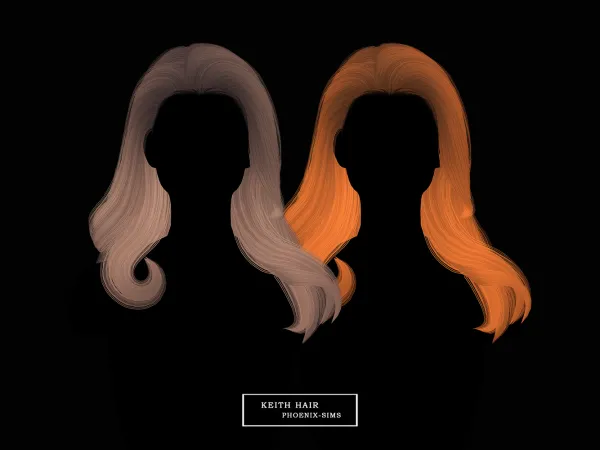 Alpha Keith Hair - The Sims 4 Custom Content