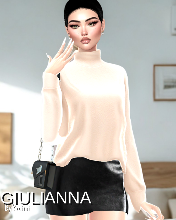 Alpha Giulianna A Full Outfit Sim in Elegant Minimalism by yolimi - The Sims 4 Custom Content