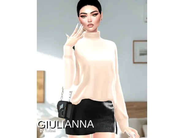 Alpha Giulianna u2014 A Full Outfit Sim in Elegant Minimalism - The Sims 4 Custom Content