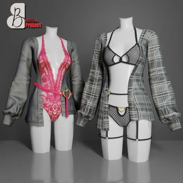 Alpha BillionProject Ahi Lingerie by billion_project666 - The Sims 4 Custom Content