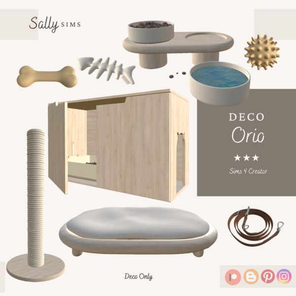 Alpha Deco ORIO by sally4sims - The Sims 4 Custom Content