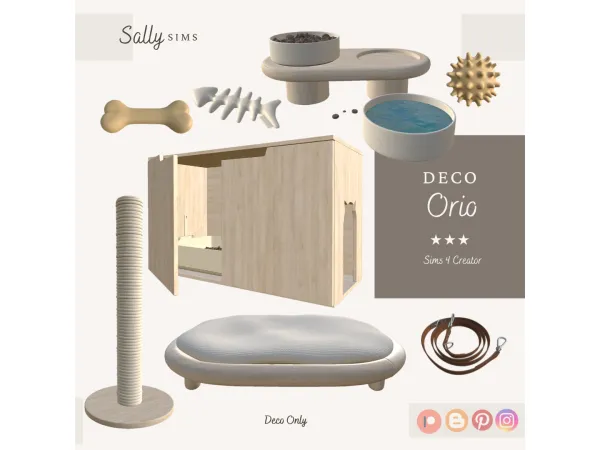 Alpha Deco ORIO - The Sims 4 Custom Content