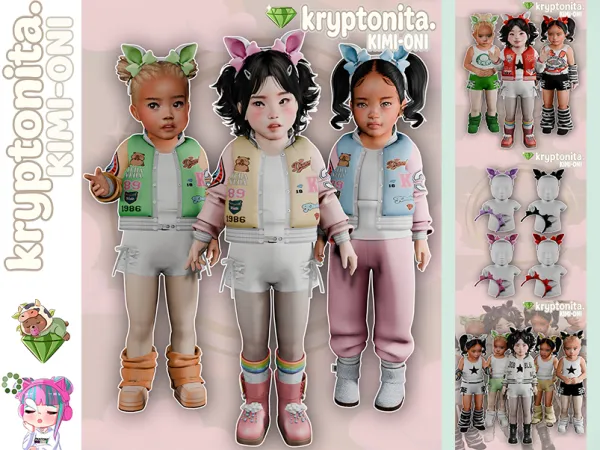 Maxis Match Colegial Toddler - The Sims 4 Custom Content