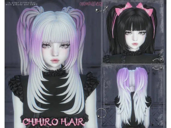 Maxis Match Chihiro hair - The Sims 4 Custom Content