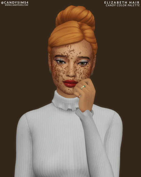 Maxis Match ELIZABETH HAIR by simsfinds - The Sims 4 Custom Content