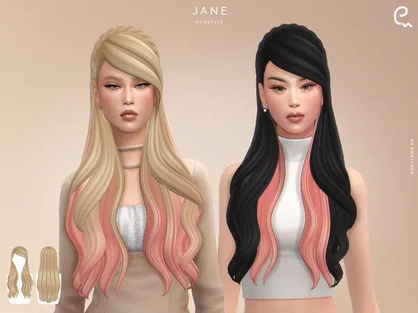 Sims 4 [EnriqueS4] Jane Hairstyle