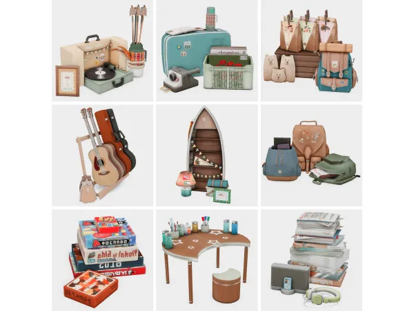 Maxis Match kid camping trip must haves sims 4 finds by boujeesimss - The Sims 4 Custom Content