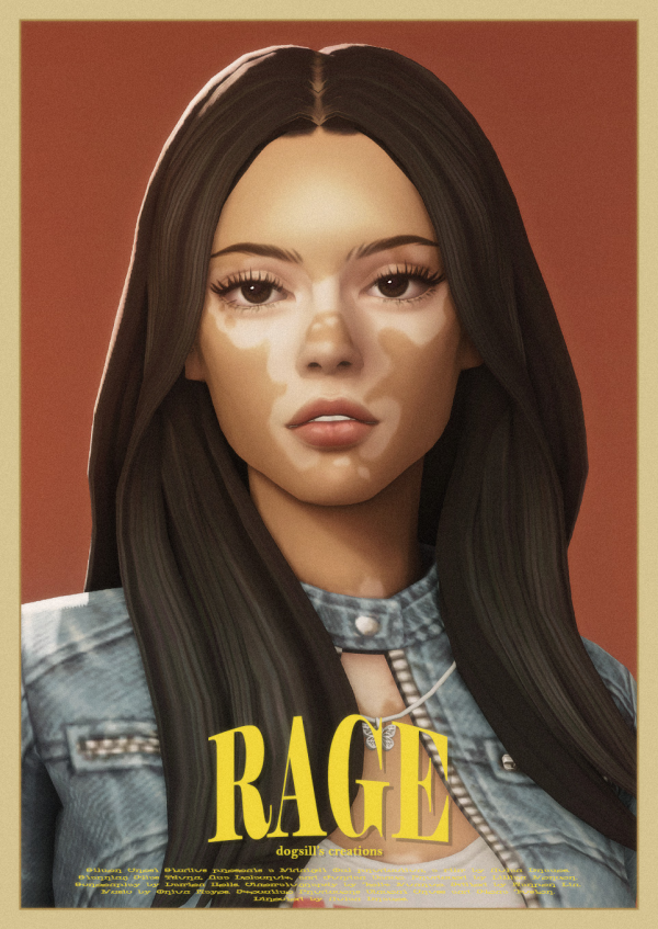 Maxis Match rage hair by simsfinds - The Sims 4 Custom Content