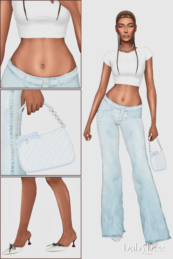 Maxis Match Laura Delaine Model Casting Outfit by simsfinds - The Sims 4 Custom Content