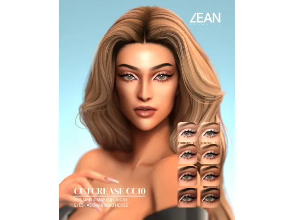 Alpha LEAN CUTCREASE CC10 - The Sims 4 Custom Content