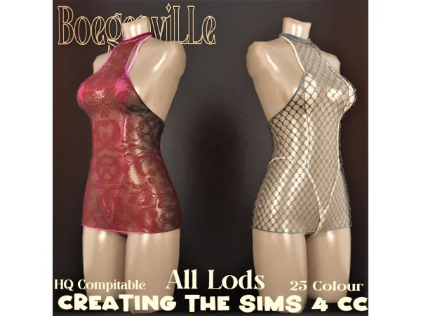 Alpha Boe_MIranda Outfit Lace - The Sims 4 Custom Content