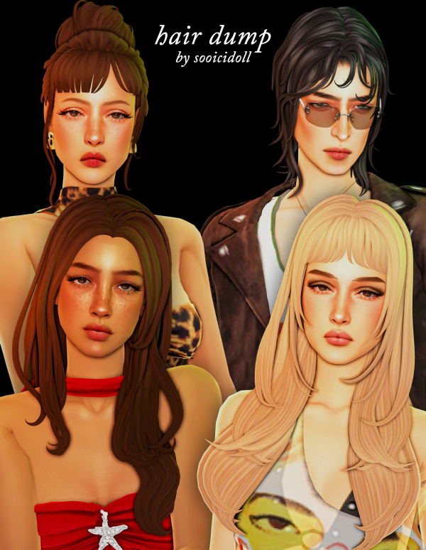 Maxis Match hair dump by simsfinds - The Sims 4 Custom Content
