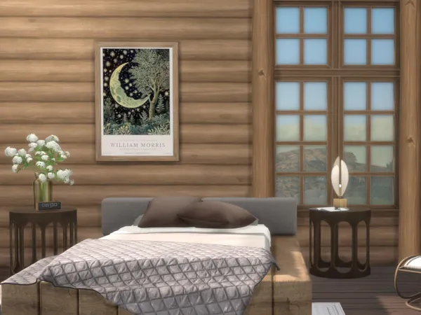 Sims 4 Log Cabin Wooden Wall