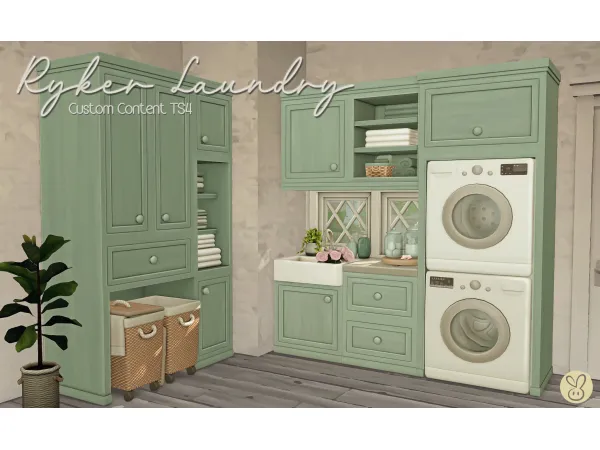 Maxis Match Ryker Laundry by Lemonbunny - The Sims 4 Custom Content