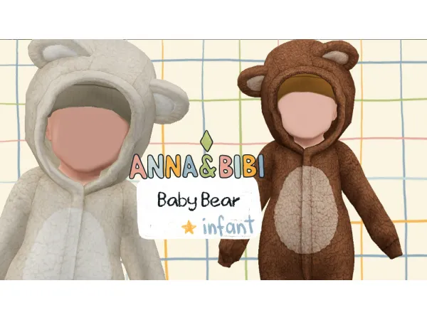 Alpha Baby Bear Infant [AnnaBibi] - The Sims 4 Custom Content