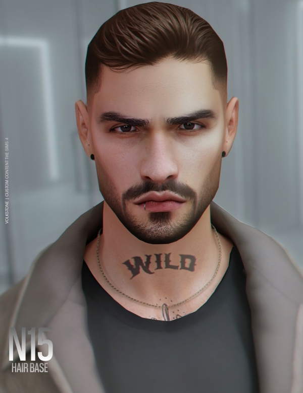 Alpha HAIR BASE N15 Pack Brown (FREE) by volkstonesims - The Sims 4 Custom Content