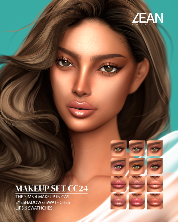 Alpha LEAN MAKEUP SET CC24 by simsfinds - The Sims 4 Custom Content