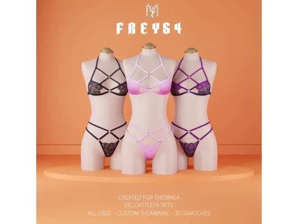 Alpha FR_Cattleya Sets - The Sims 4 Custom Content