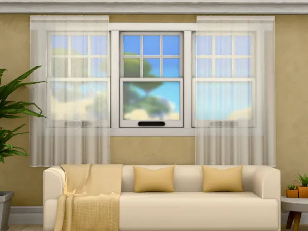 Alpha Sheer Brilliance Curtains - The Sims 4 Custom Content