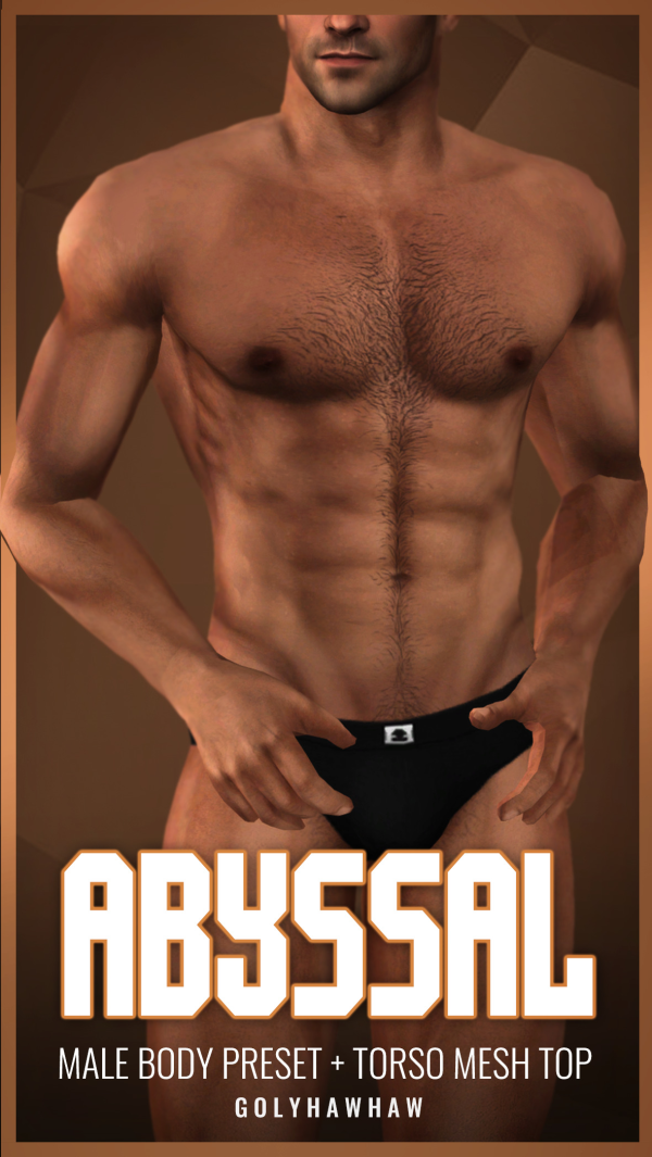 Mix Abyssal Male Body Preset Top Mesh by simsfinds - The Sims 4 Custom Content