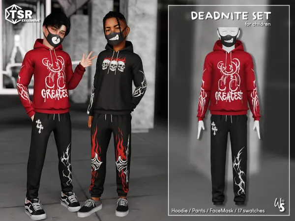 Alpha Deadnite Set for children - The Sims 4 Custom Content