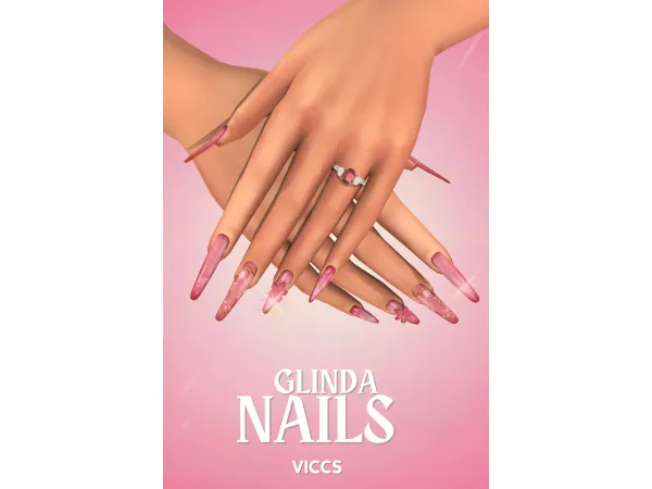 Alpha VICCS_GLINDA NAILS (TEEN ELDER) - The Sims 4 Custom Content