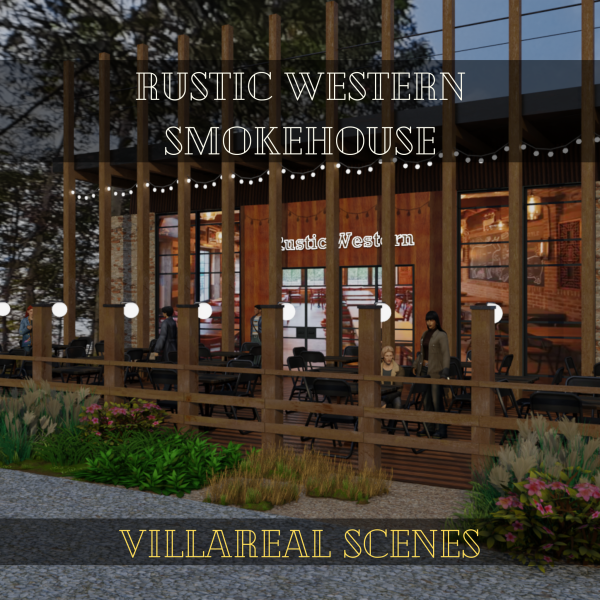 Mix Rustic Western Smokehouse by simsfinds - The Sims 4 Custom Content