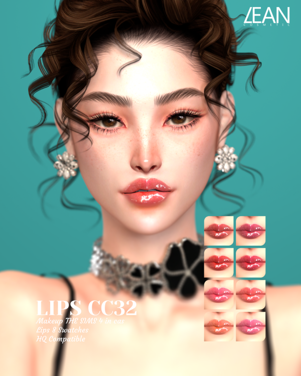 Alpha LEAN LIPS CC32 by simsfinds - The Sims 4 Custom Content