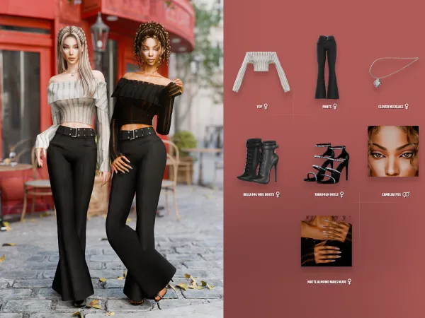 Alpha Cozy Chich Lookbook - The Sims 4 Custom Content