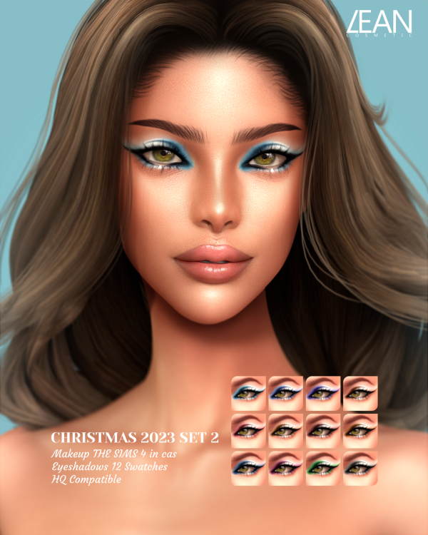 Alpha LEAN CHRISTMAS 2023 SET2 by simsfinds - The Sims 4 Custom Content