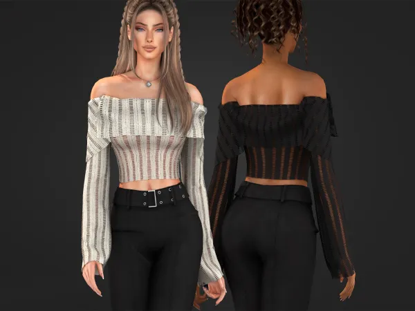 Sims 4 Cozy Chic Top