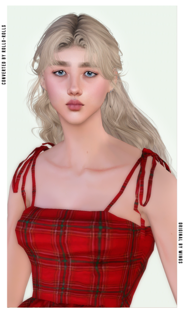 Wings TF1008 Long Hair With Back Braid 4t3 rolls by simsfinds - The Sims 3 Custom Content