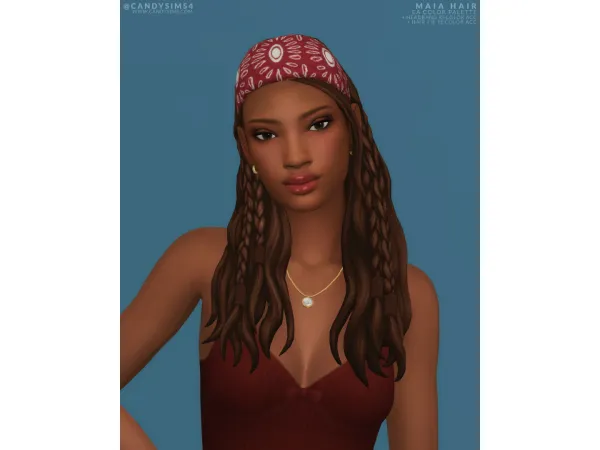 Sims 4 MAIA HAIR by candysims