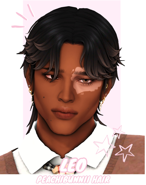 Maxis Match Leo Hair by simsfinds - The Sims 4 Custom Content