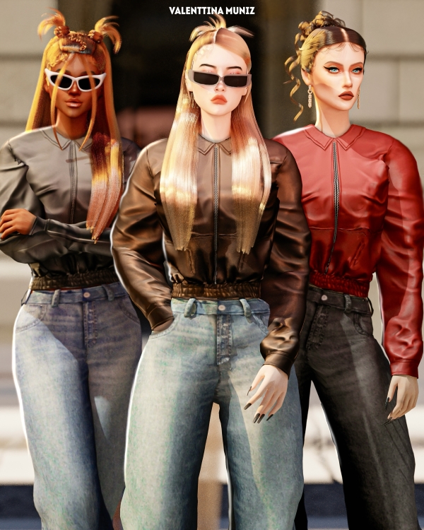 Mix Midtown Jacket Valenttina Muniz Custom Content by valentinamuniz - The Sims 4 Custom Content