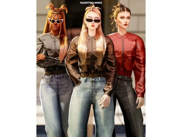 Midtown Jacket | Valenttina Muniz The sims 4 Custom Content