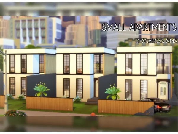 Alpha Small Apartments - The Sims 4 Custom Content