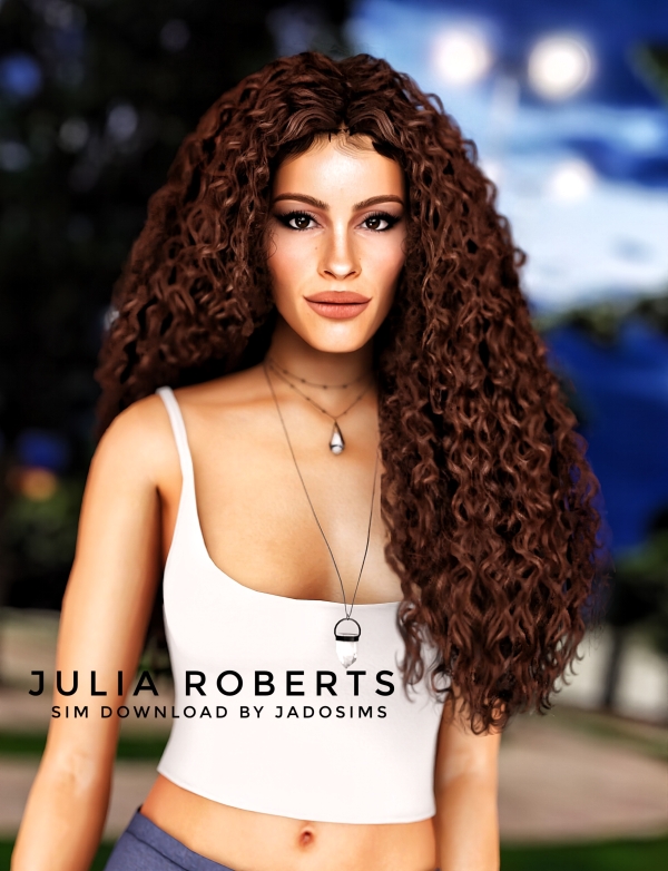 Alpha Julia Roberts (Sim Download) by shopwithflynnn - The Sims 4 Custom Content