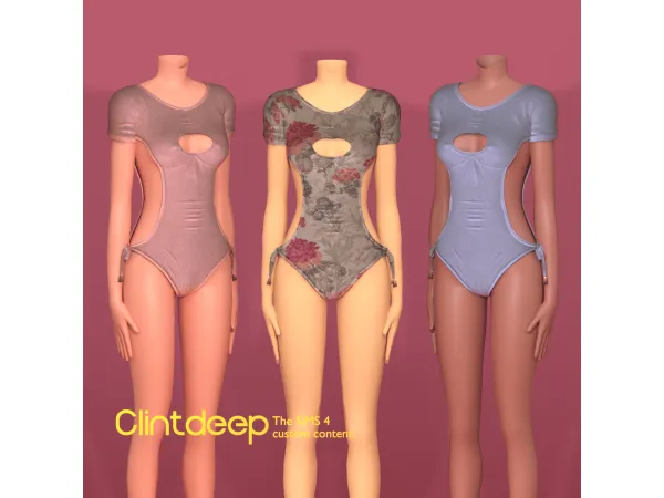 Clintdeep TS4 CC Arabella Bodysuit