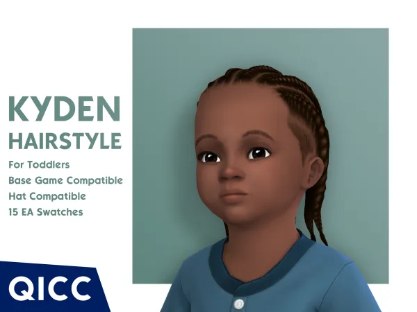 Maxis Match Kyden Hair by itsqicc - The Sims 4 Custom Content