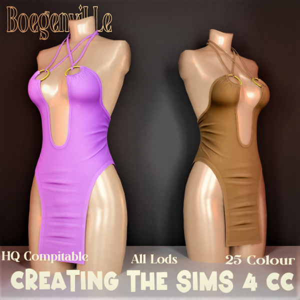 Alpha Boe_Xiaoyi Dress by boegenville - The Sims 4 Custom Content
