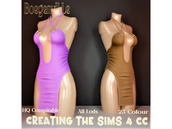 Alpha Boe_Xiaoyi Dress - The Sims 4 Custom Content