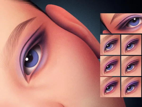 Sims 4 Petal Haze Eyeshadow MC18 V2