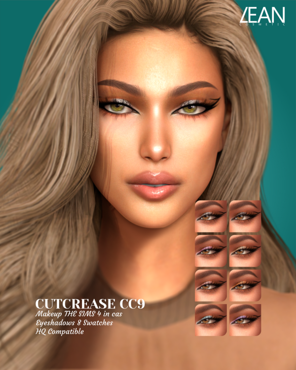 Alpha LEAN CUTCREASE CC9 by simsfinds - The Sims 4 Custom Content